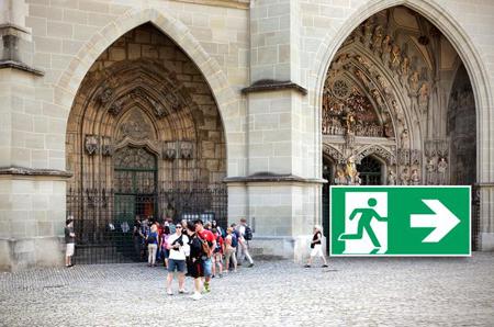 Das Geschäft mit dem Austritt