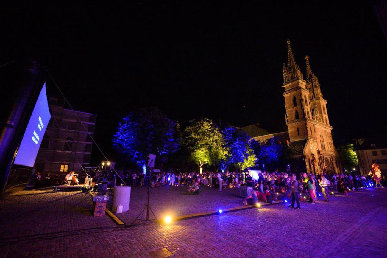 Stimmungsvolles Konzert auf dem Münsterplatz.