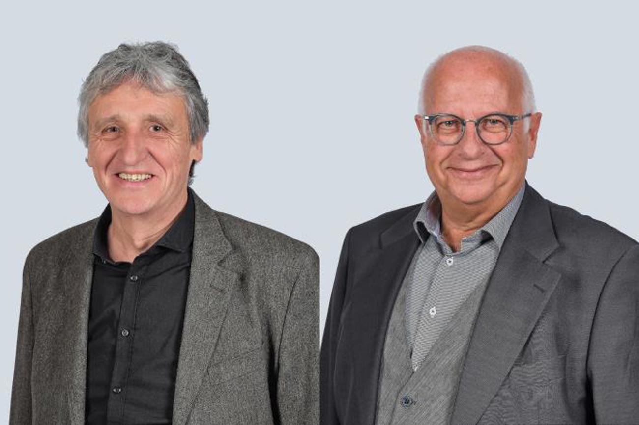 «Mein gesamtes Leben lang habe ich Kirche als etwas sehr Positives, Gestaltbares erlebt», sagt Alexander von der Marwitz (links).
«Die Kirche lebt vom Austausch von Menschen mit unterschiedlichstem Erfahrungshintergrund», sagt Thomas Widmer.