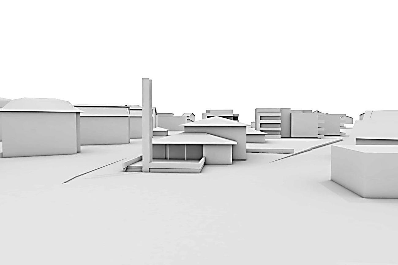Modell des geplanten Begegnungszentrums in Sarnen.