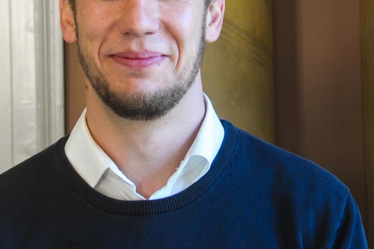 Patrick Muhl nach der Wahl an der Herbst-Synode.
Foto: Johanna Göring