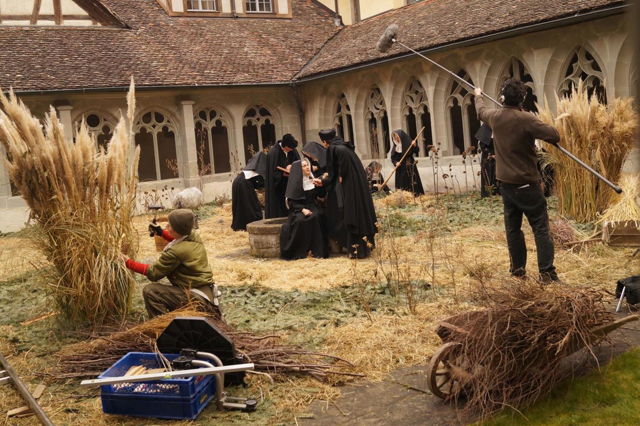 Viel Handarbeit machte das Kloster St. Georgen und die umliegende Anlage zur authentischen Kulisse für den «Zwingli»-Film.