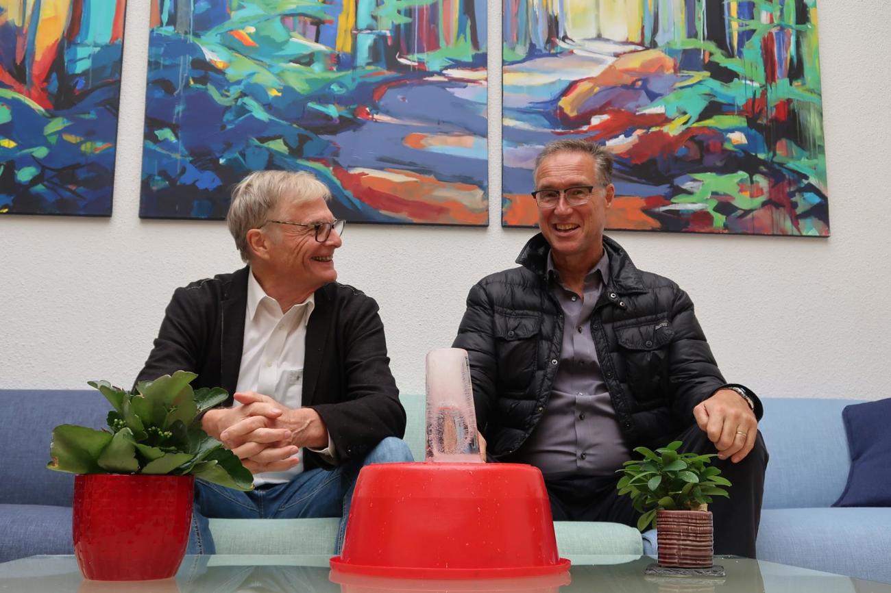 Gegen die voranschreitende «Christenschmelze» wollen Walter Studer (l.) und Pfarrer Gunnar Brendler mit ihrem Angebot etwas unternehmen. (Bild: ek)