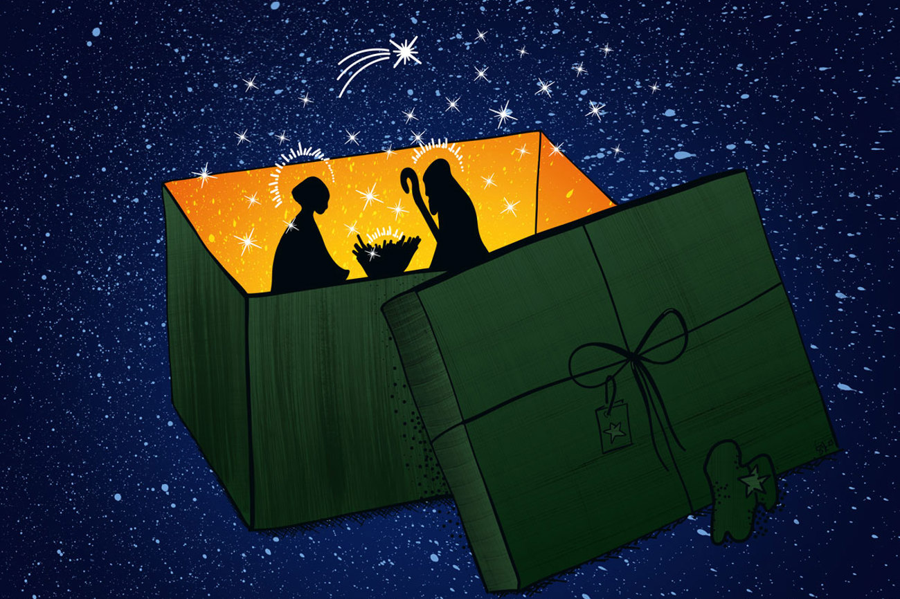 An Weihnachten, dem Fest der Geschenke, feiern wir die geschenkte Gegenwart Gottes. Bild: Sandra Künzle