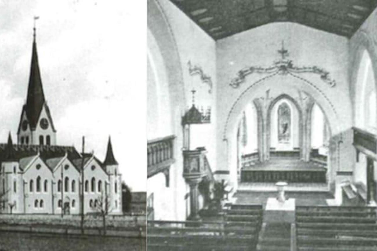 Die Kirche Grabs in einer historischen …