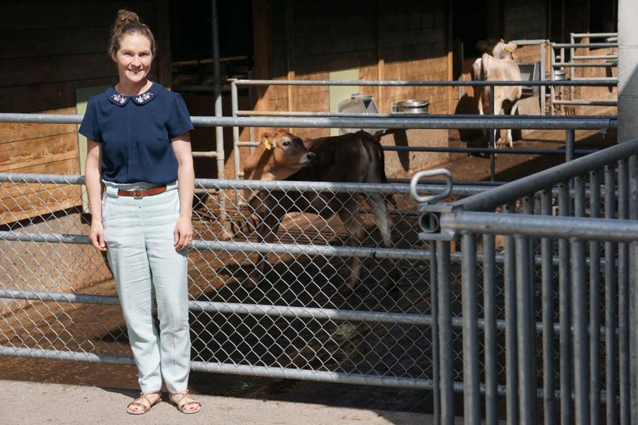 Patrizia Schwegler ist gelernte Landwirtin und Geschäftsführerin des Bäuerlichen Sorgentelefons. | Stefan Degen
