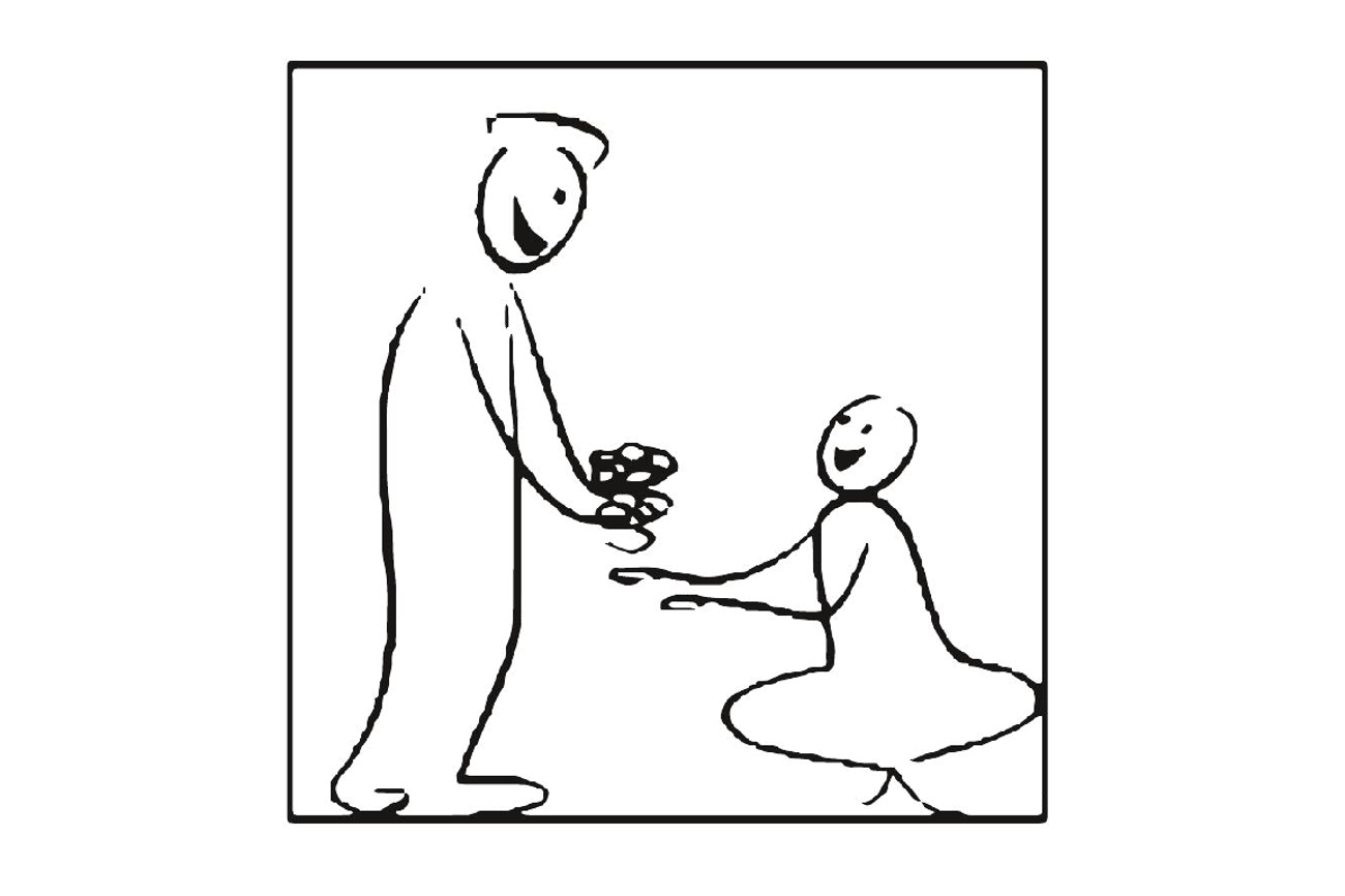 Mit wenig Strichen schwungvoll biblische Inhalte untermalen: «Biblegrafix» ist eine Erfindung der Thurgauer Künstlerin Claudia Kündig.