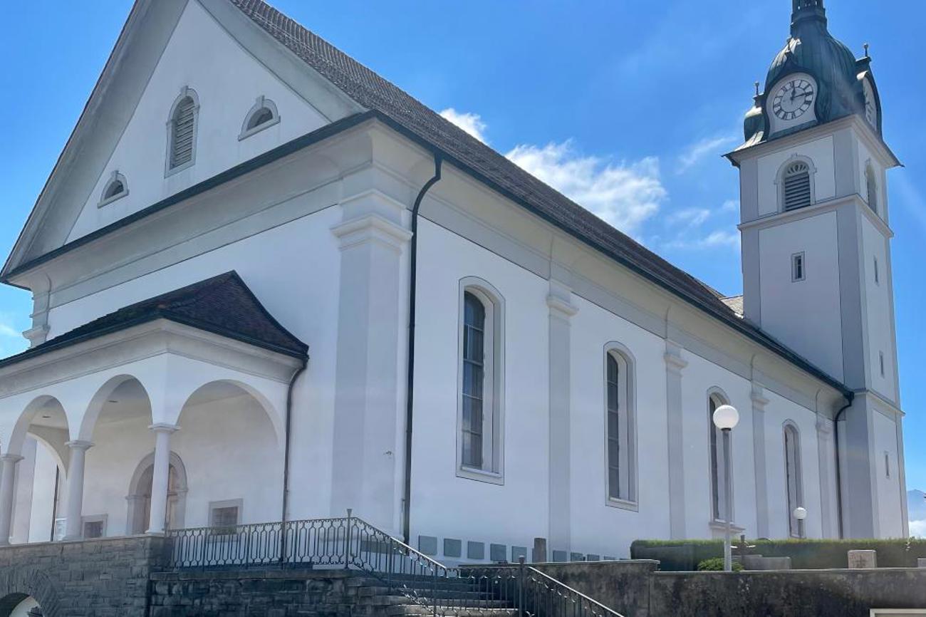 Die Pfarrkirche St. Wendelin in Hellbühl.