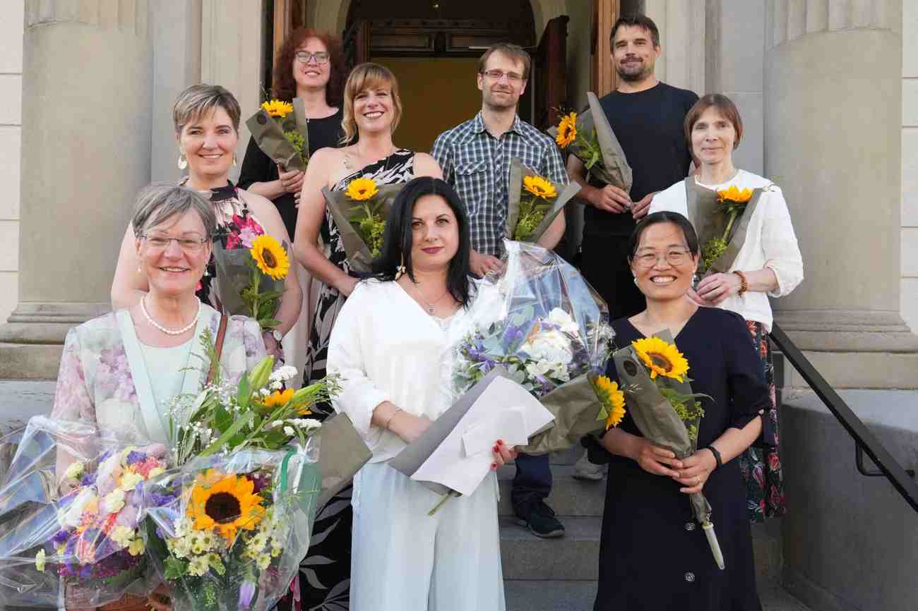 Die frisch diplomierten Kirchenmusikerinnen und Kirchenmusiker. Foto: Roger Fuchs