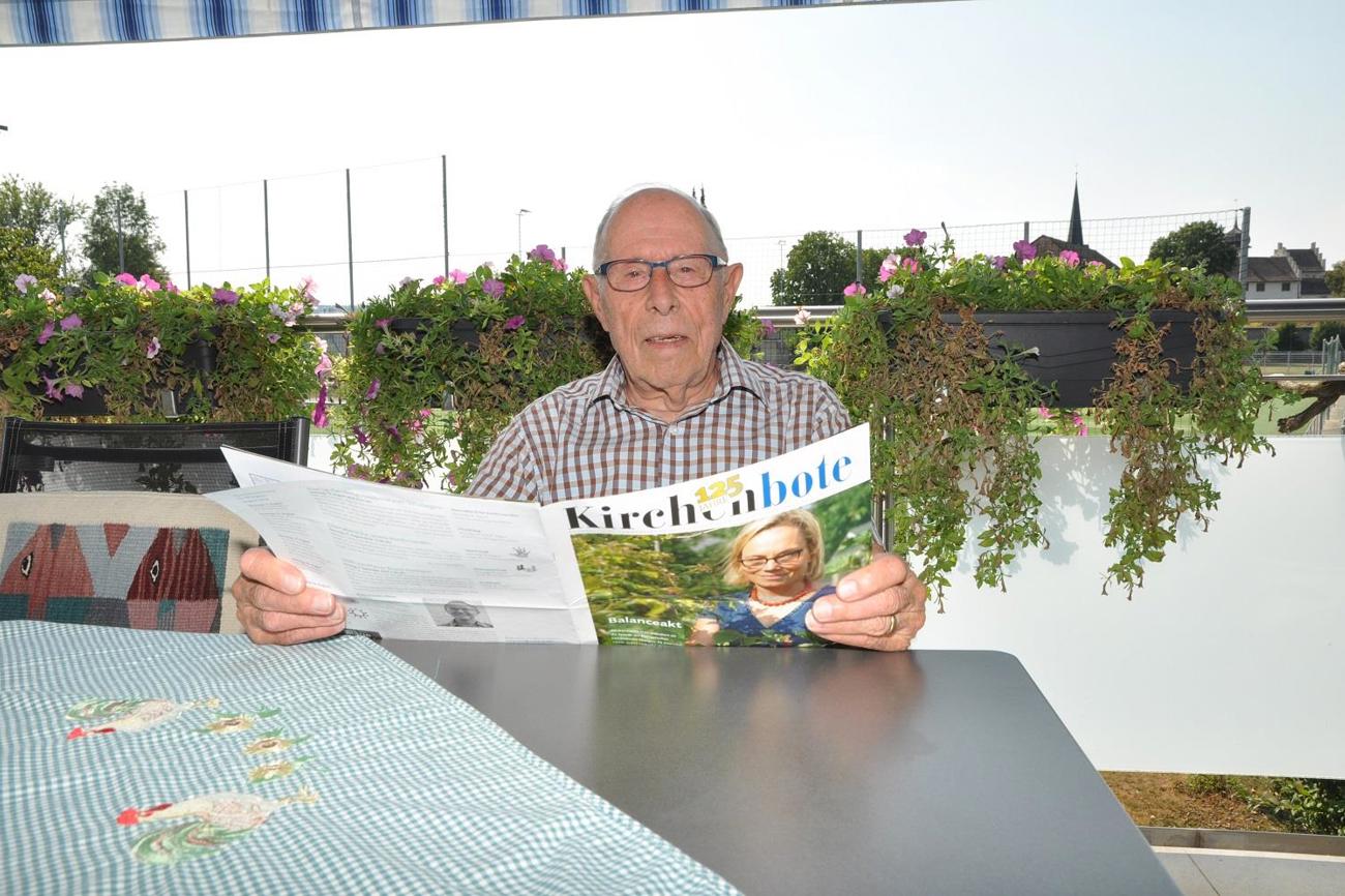 Der am 4. Januar verstorbene Pfarrer Walter von Arburg engagierte sich für den Kirchenboten. (Bild: cyr)