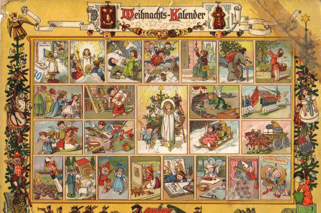 1903 ist die Geburtsstunde des ersten Adventskalenders.
