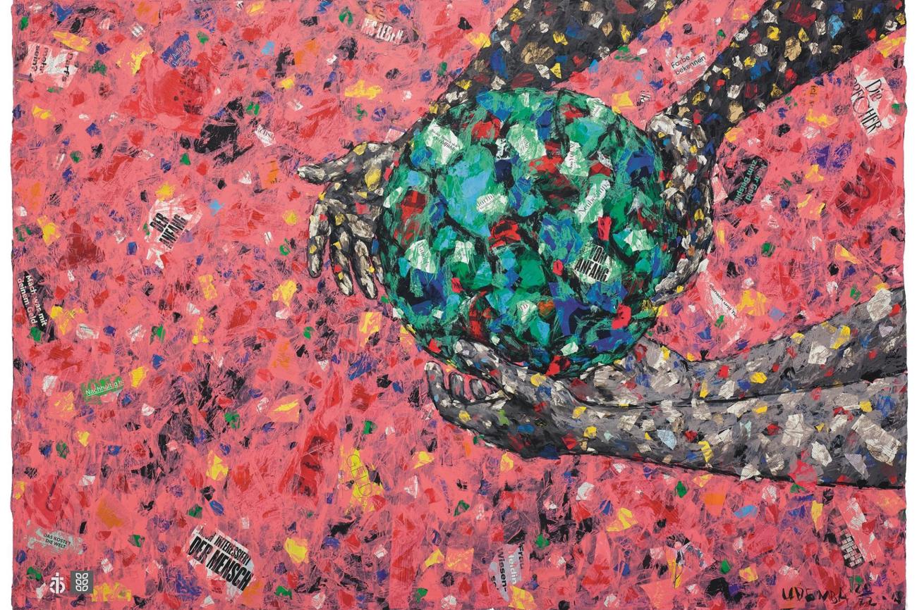 Das Hungertuch zur Fastenzeit 2023 wurde von dem Künstler Emeka Udemba entworfen. (Bild: Misereor)