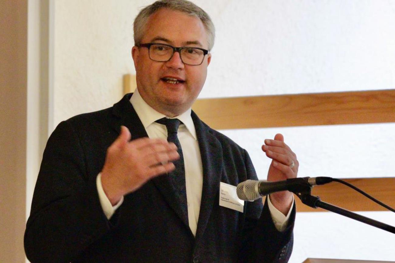 Remo Ankli an der Synode in Trimbach: «Die Stimmung in den letzten Monaten war gereizt und betrübt.»