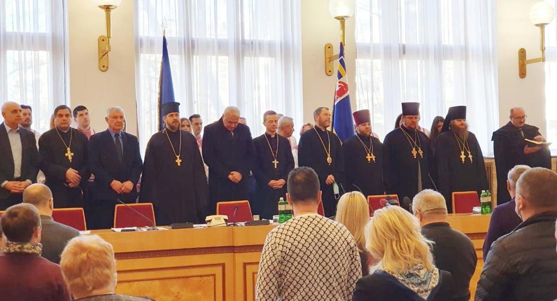 Friedensgebet am Dienstag, 1. März, im westukrainischen in Ungvar/Ushgorod: Die Menschen sind verzweifelt, ein Drittel der Kirchenmitglieder sind auf der Flucht.