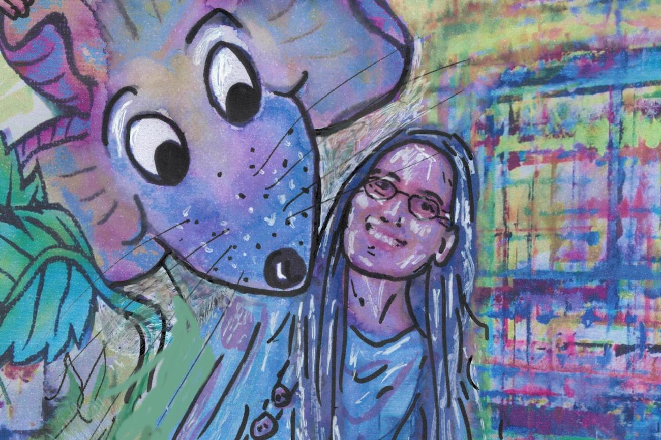 Sabine Bryner und ihre Kirchenmaus Evangelica im Selbstporträt – ein Team, das immer wieder für Schmunzeln sorgt aber auch zu kontroversen Stellungnahmen veranlasst.