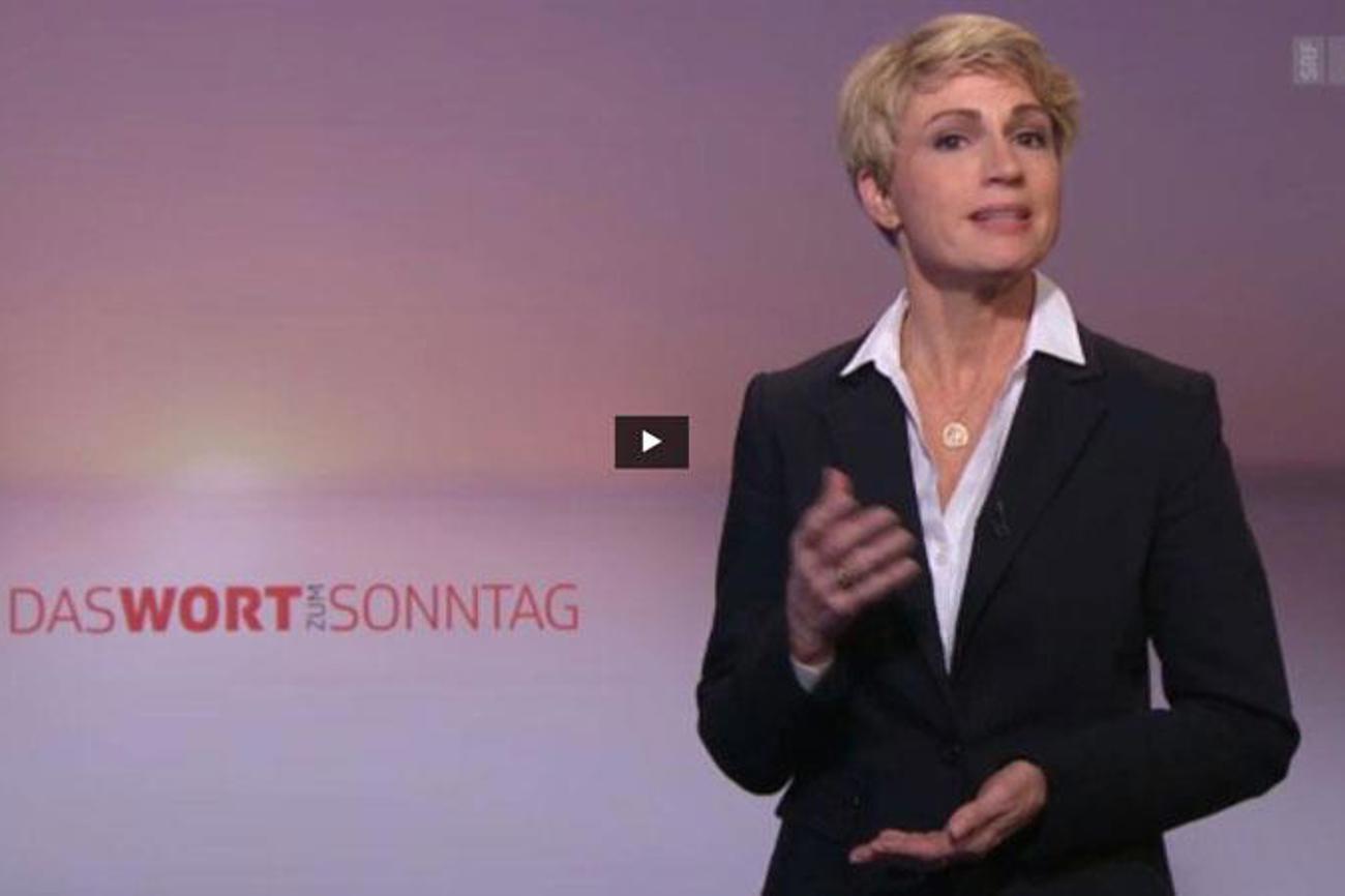 Catherine McMillan im «Wort zum Sonntag» vom 5. November 2016. | Printscreen «Wort zum Sonntag»