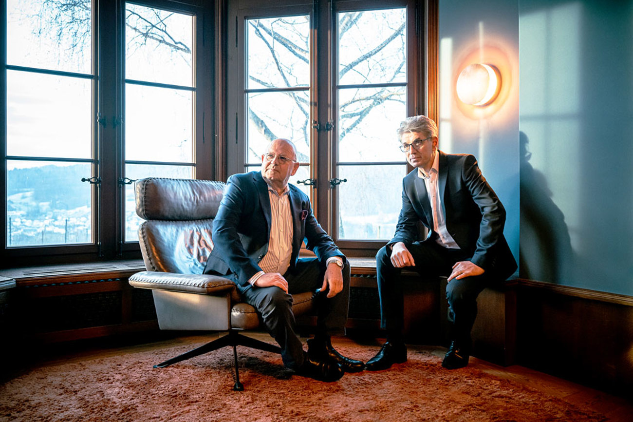 Werner W. (links) und Unternehmer Donato Scognamiglio: «Ich mache lieber weniger Gewinn, dafür mit den richtigen Leuten.» | Foto: Winkler