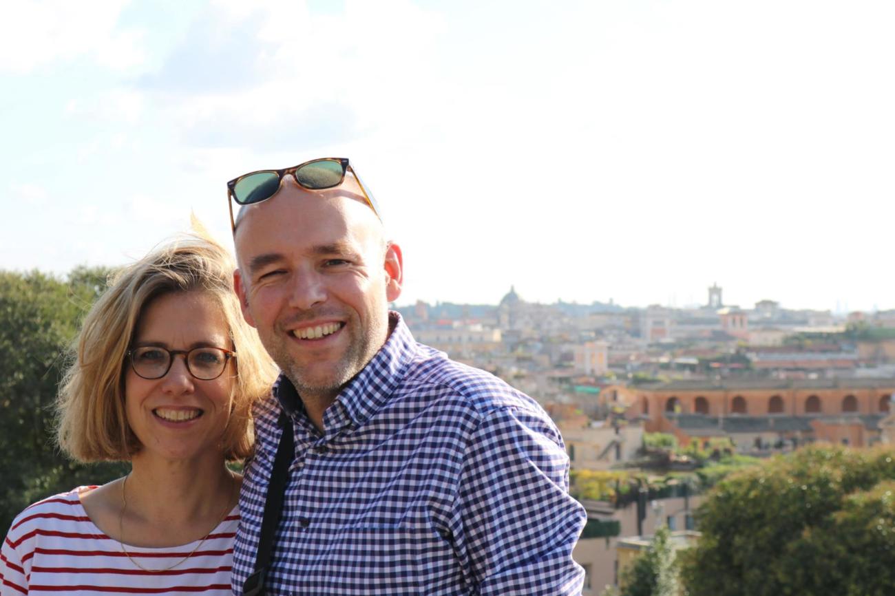 Das Pfarrerehepaar Antje Brunotte und Stefan Kläs während ihres Urlaubs in Rom im Herbst 2018. (Bild: pd)