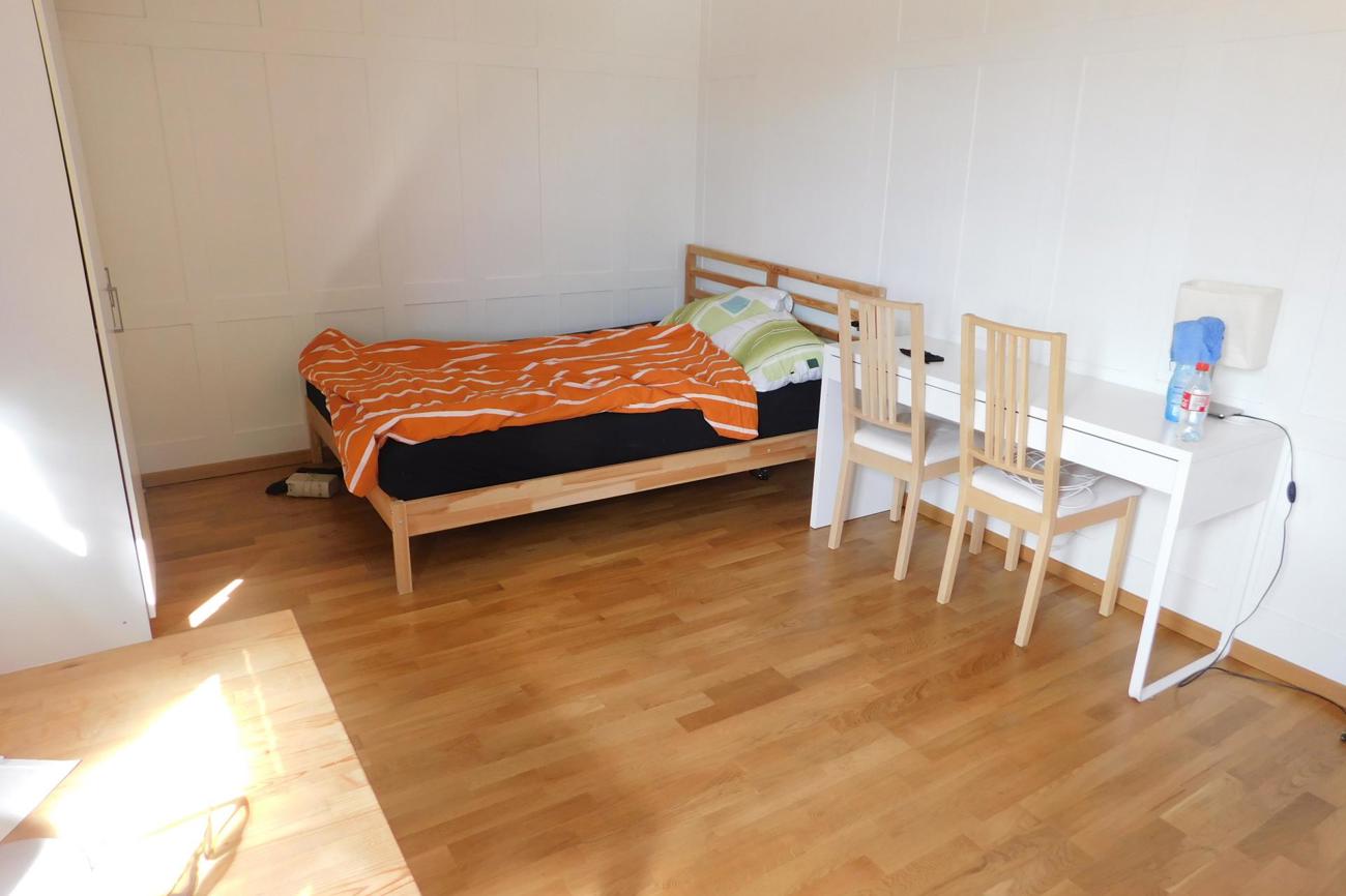 Das Zimmer eines derzeitigen Bewohners.