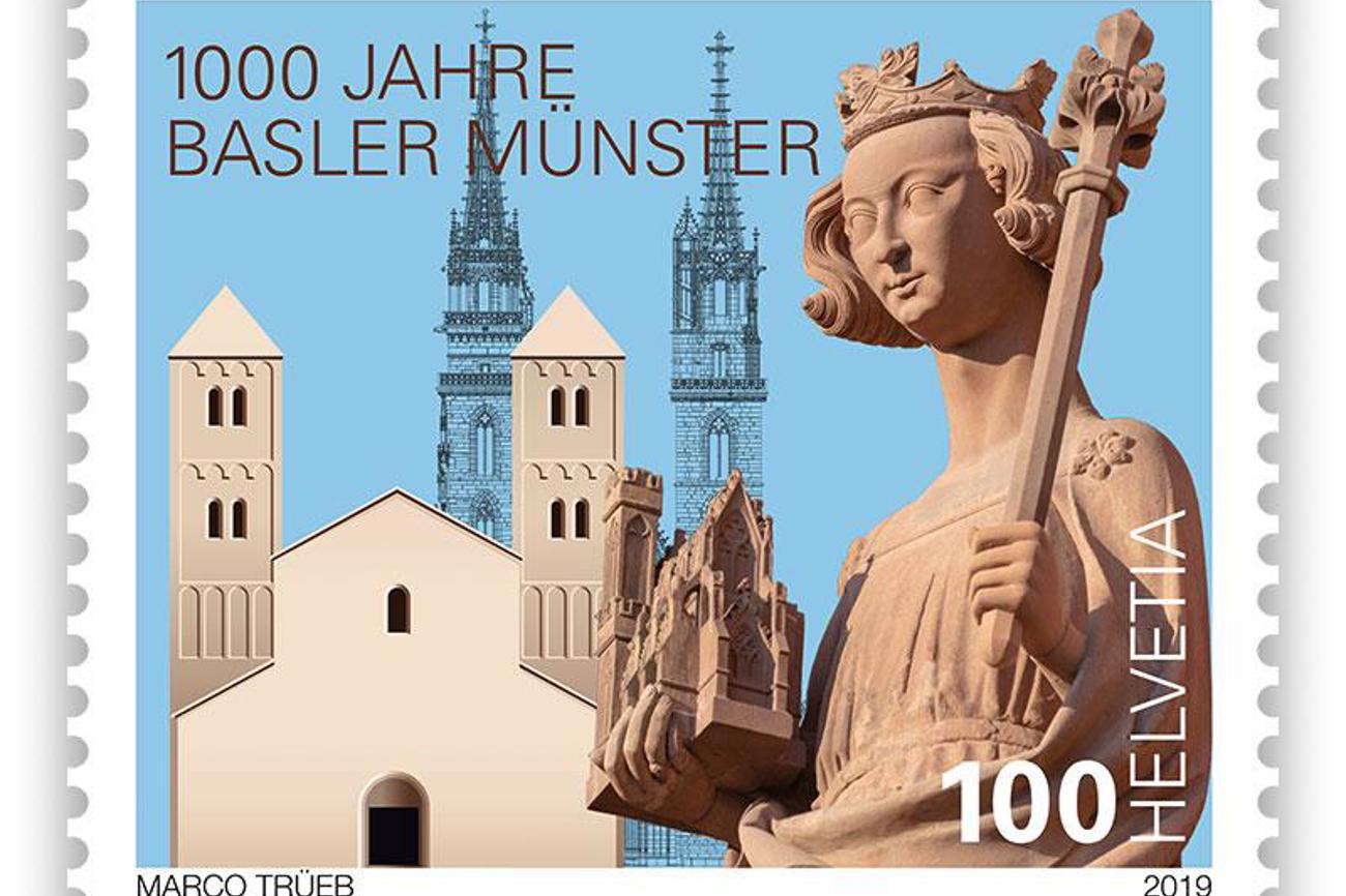 Sondermarke mit Münster.|Die Schweizerische Post
