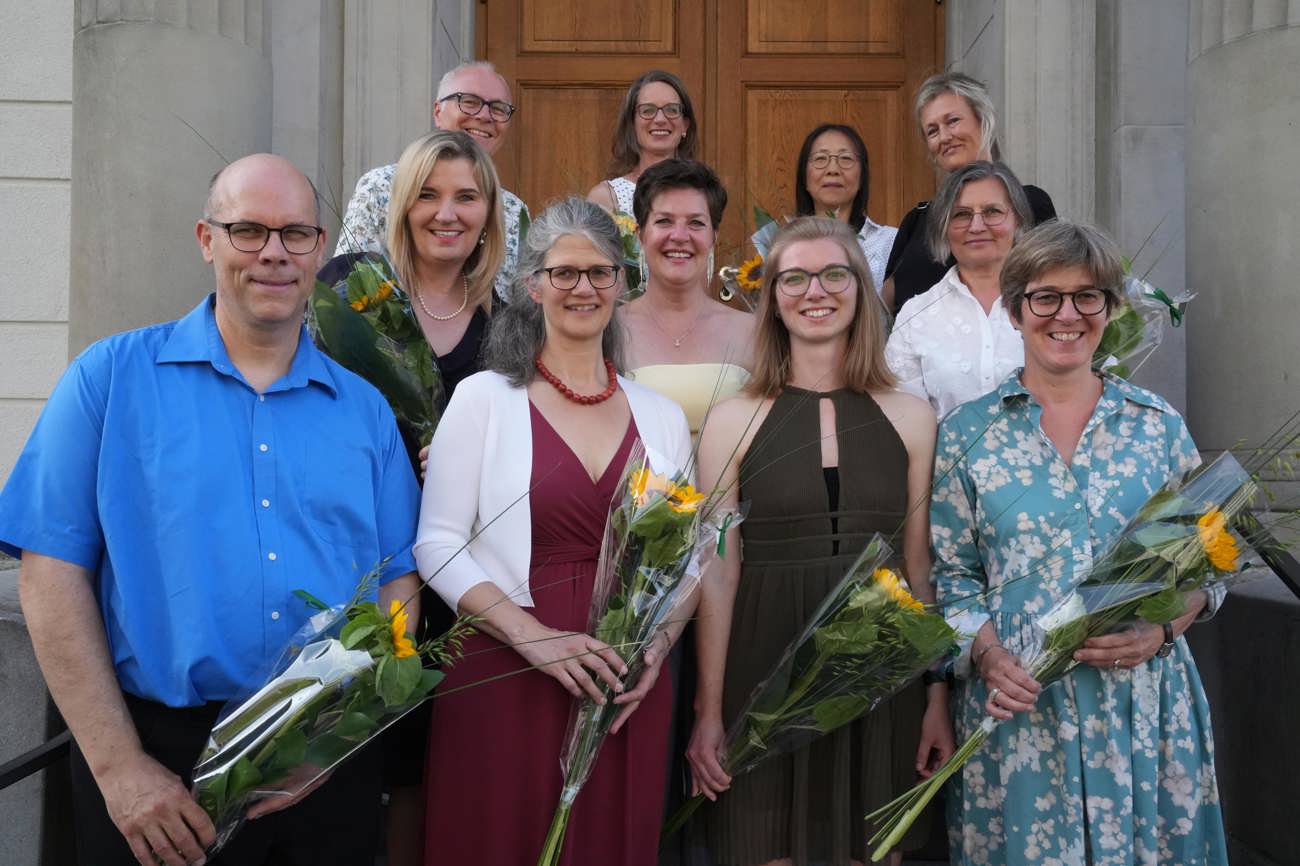Die frisch diplomierten Kirchenmusikerinnen und - Musiker. Foto: Roger Fuchs