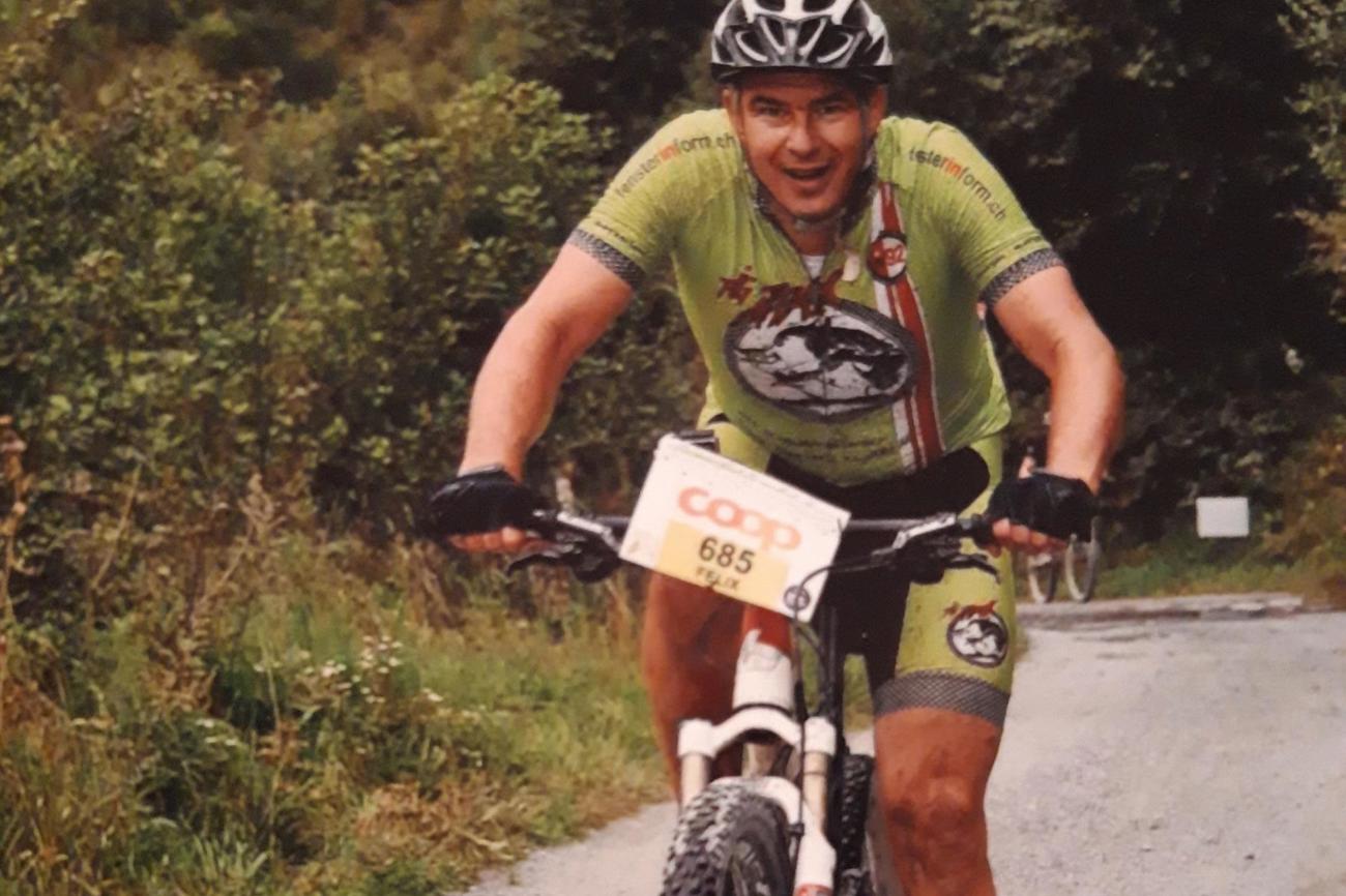 Biken gehört zu den Hobbys von Felix Romann. (Bild: zVg)