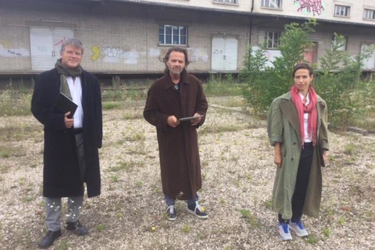 Das Ensemble TmT mit Baschi Mattmüller, Heinz Margot und Sabine Fehr (v.l.) bei den Proben zu «Zwingli unter Zwang».