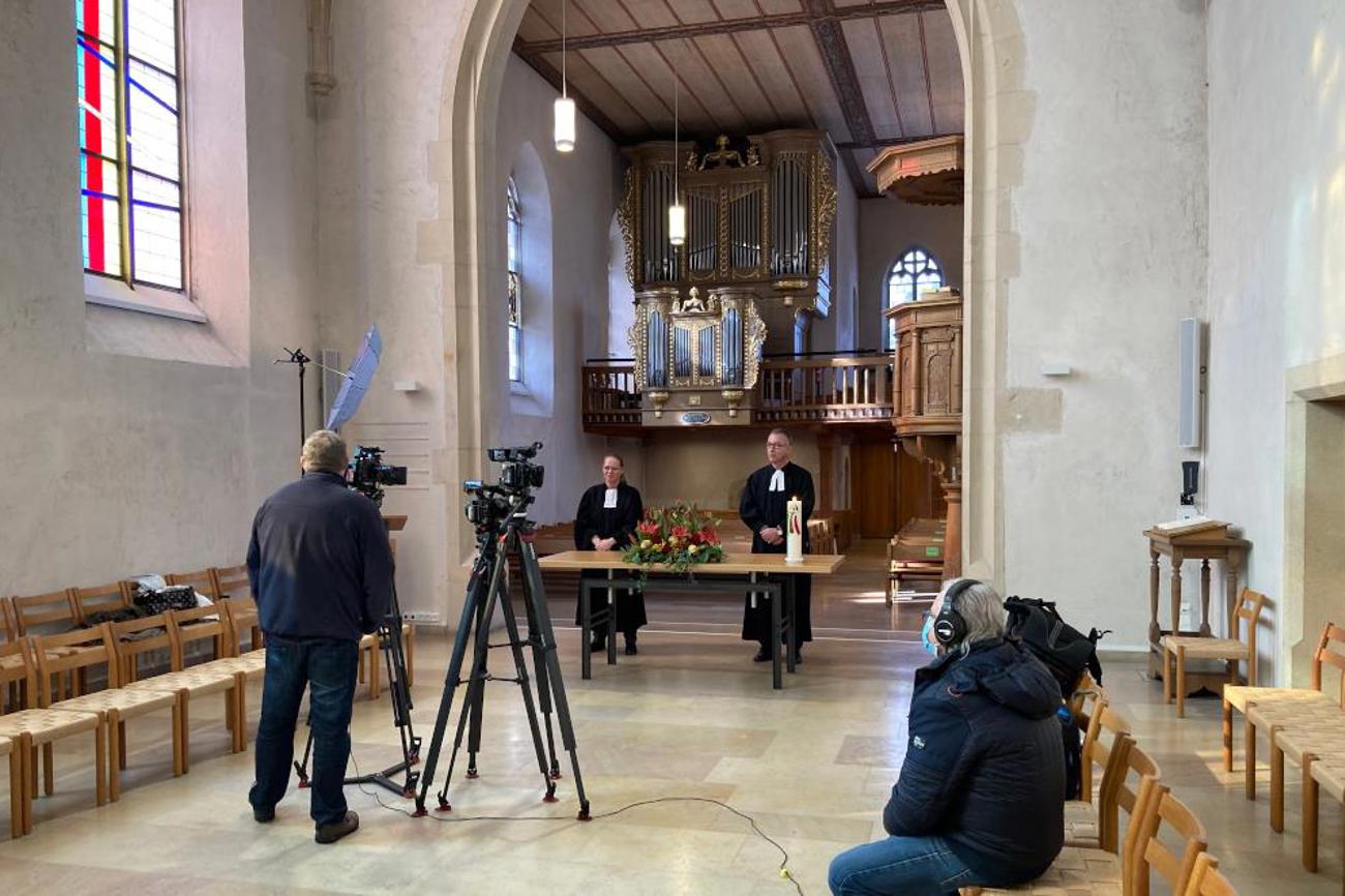 Aufzeichnung des Gehörlosengottesdiensts in der Kirche Sissach mit Anita Kohler und Christoph Herrmann. | ERK BL