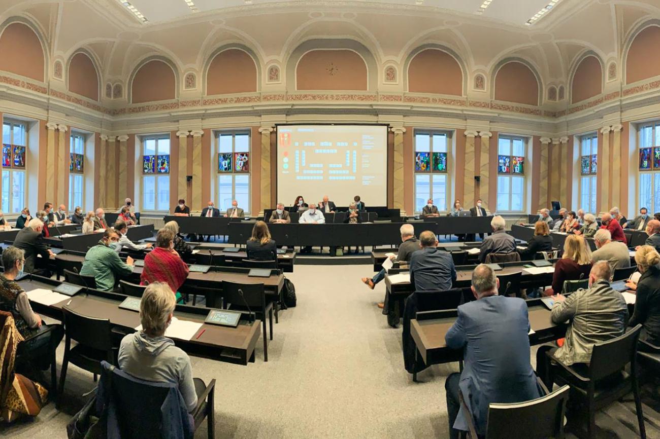 Die Herbstsynode fand im neu renovierten Landratsaal statt.